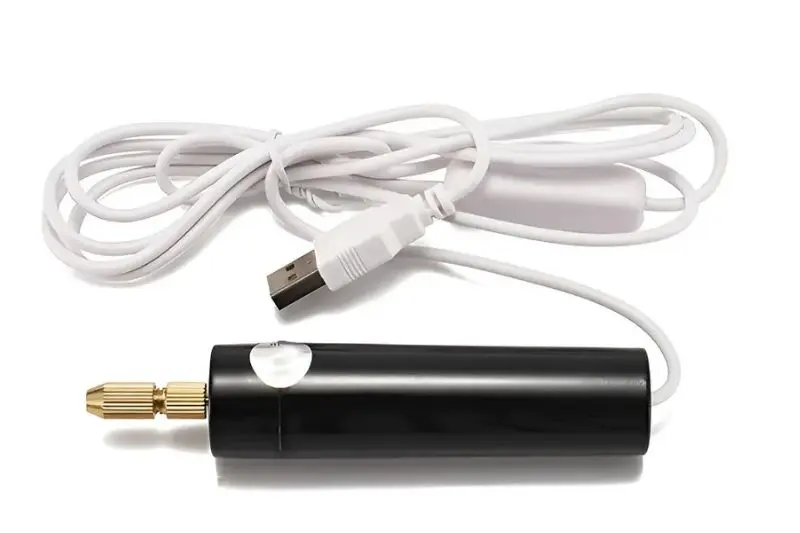 Mini Furadeira Usb Portátil Artesanato Madeira Jóias Resina
